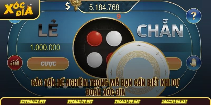 Các vấn đề nghiêm trọng mà bạn cần biết khi dự đoán xóc đĩa