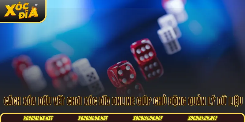 Cách xóa dấu vết chơi xóc đĩa online giúp chủ động quản lý dữ liệu