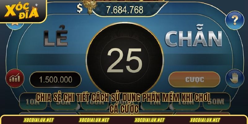 Chia sẻ chi tiết cách sử dụng phần mềm khi chơi cá cược