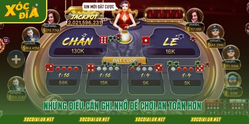 Những điều cần ghi nhớ để chơi an toàn hơn